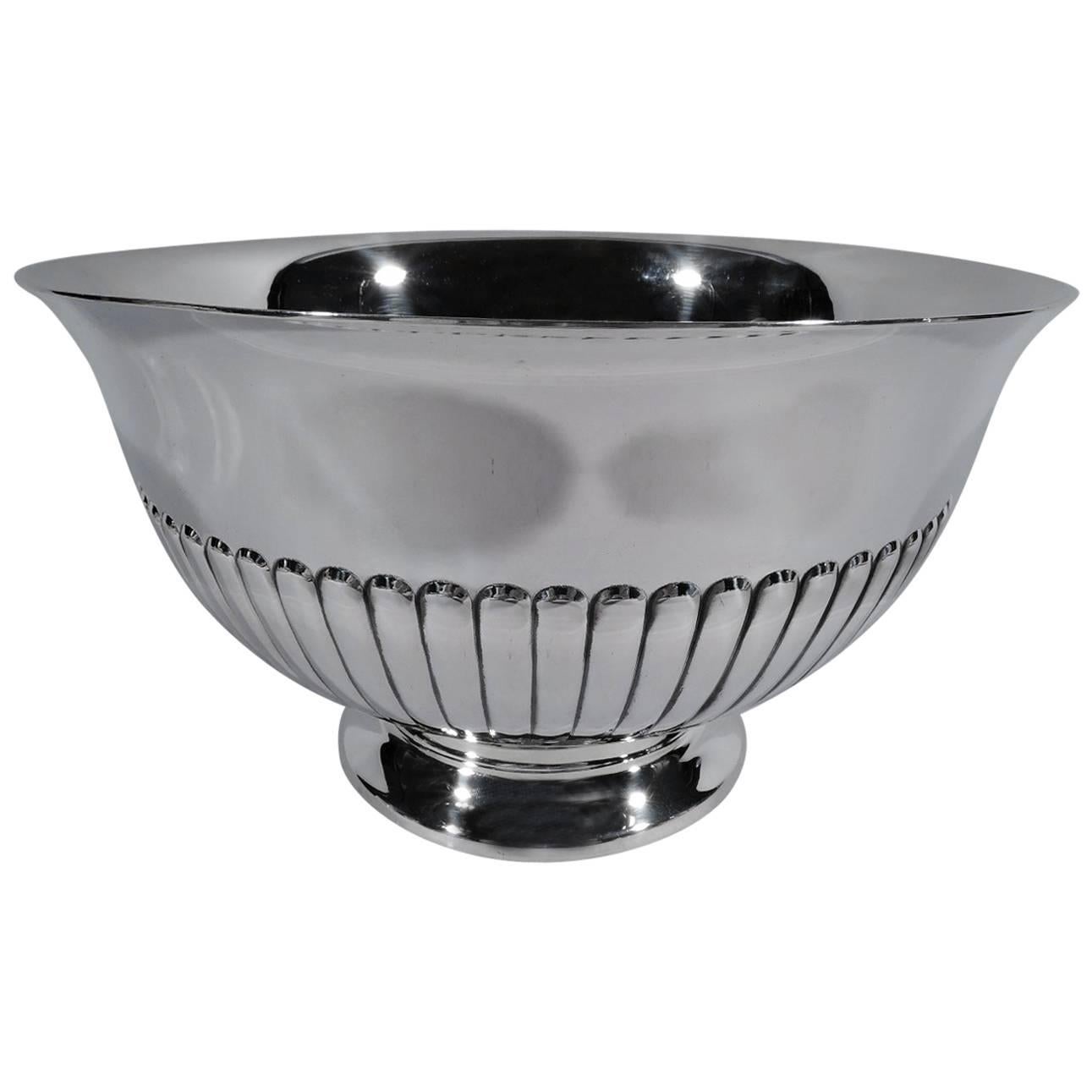 Cartier Mid-Century Modern Classical Sterling Silver Footed Bowl