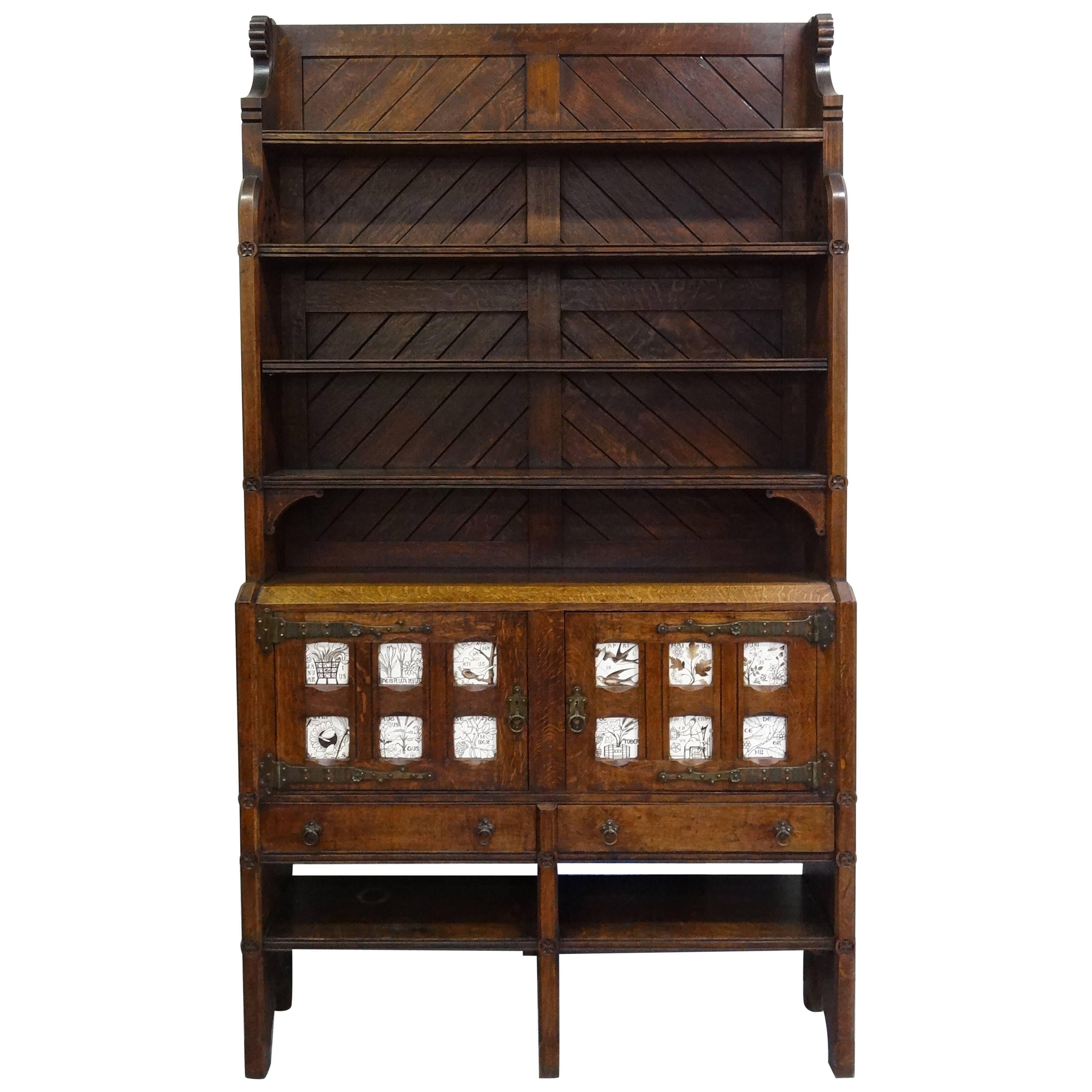 Charles Locke Eastlake Gothic Revival Aesthetic Movement Dresser Cabinet For Sale
