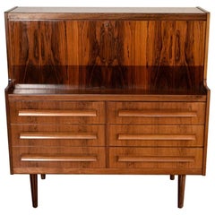 Danish Midcentury Rosewood Secretaire by Ørum Møbelfabrik