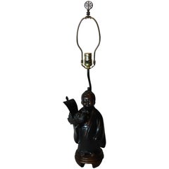 Bronze Asian Boy Lamp