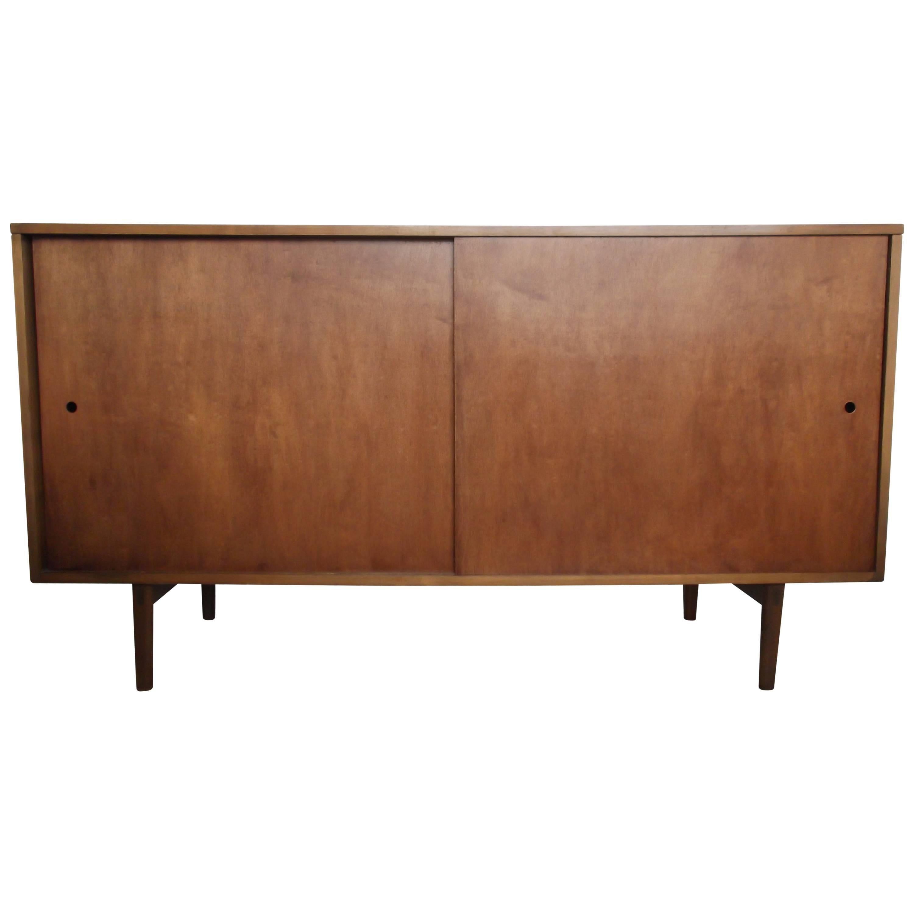Paul McCobb Planner Group Credenza Sideboard with Walnut Finish