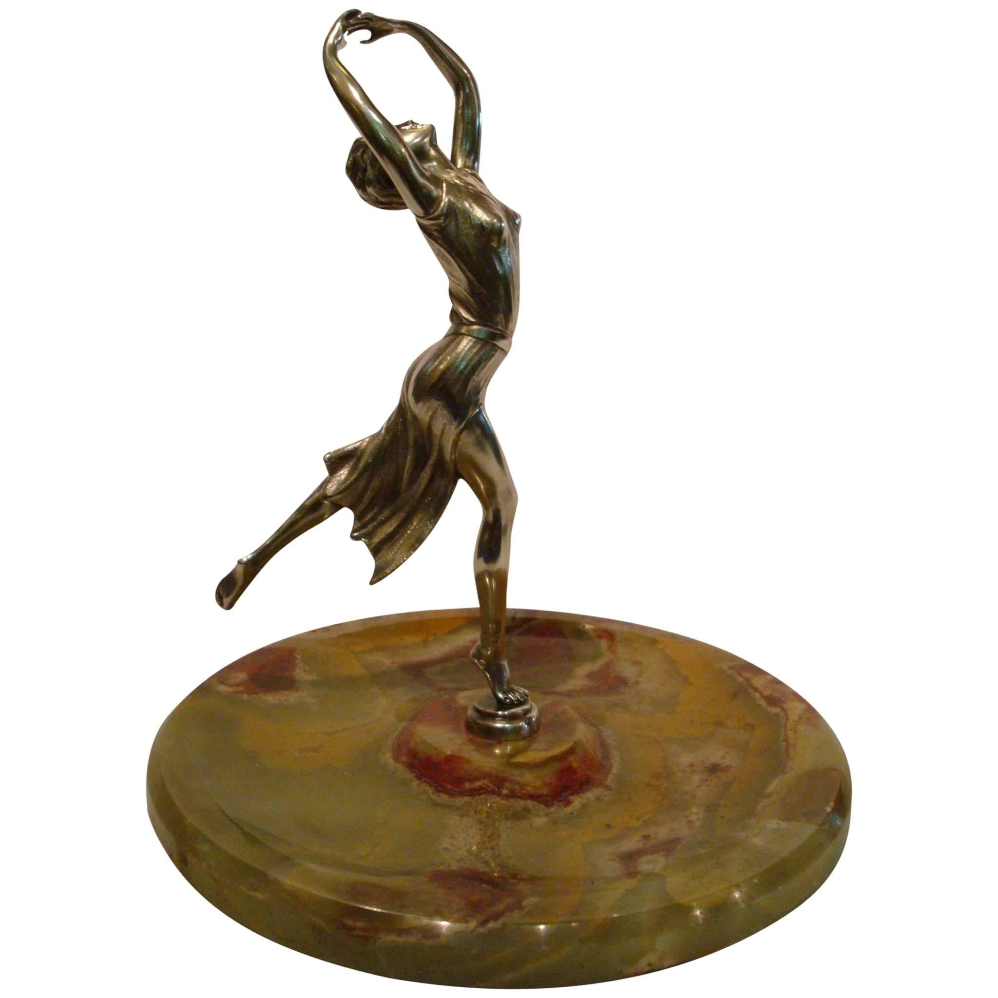 Antique Classic Dancer Sculpture, French, 1930s