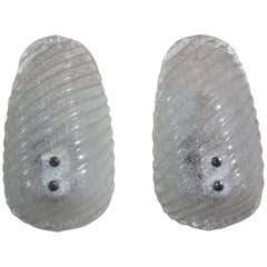 Pair of Mid-Century Murano Glass Wall Sconces, circa 1960s 12