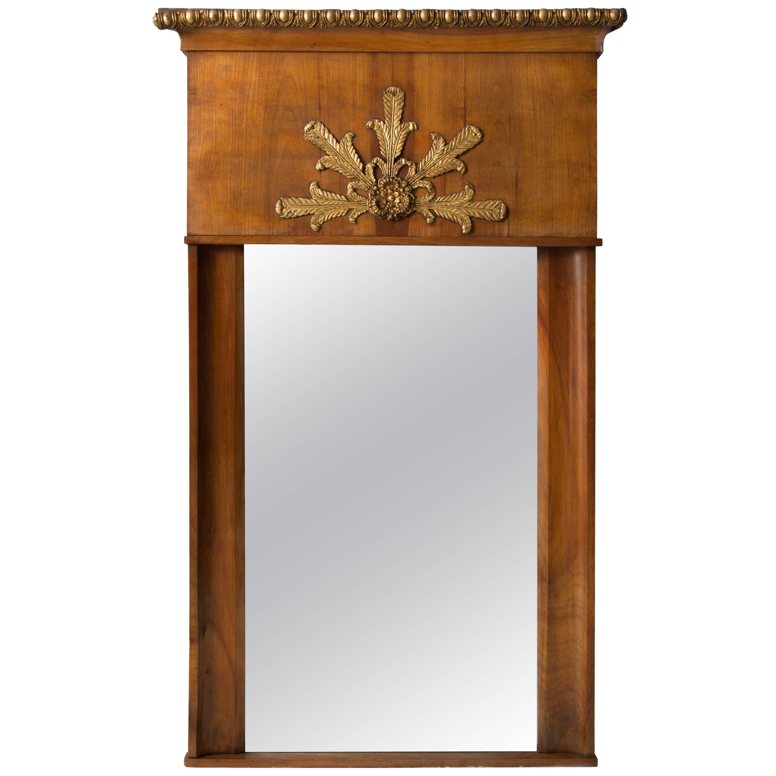 19th Century French Empire Trumeau Mirror