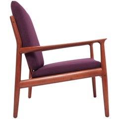 Easy Chair Designed by Svend-Åge Eriksen, Solid Teakwood, 1950s