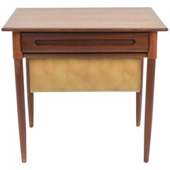 Norwegian Midcentury Teak Sewing Table