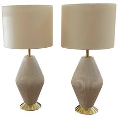 Gerald Thurston for Lightolier, 1950s, Porcelain Lamps 9