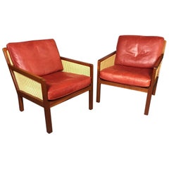 Pair of Bernt Petersen Armchairs by Wørts Møbler, Denmark, 1964 9