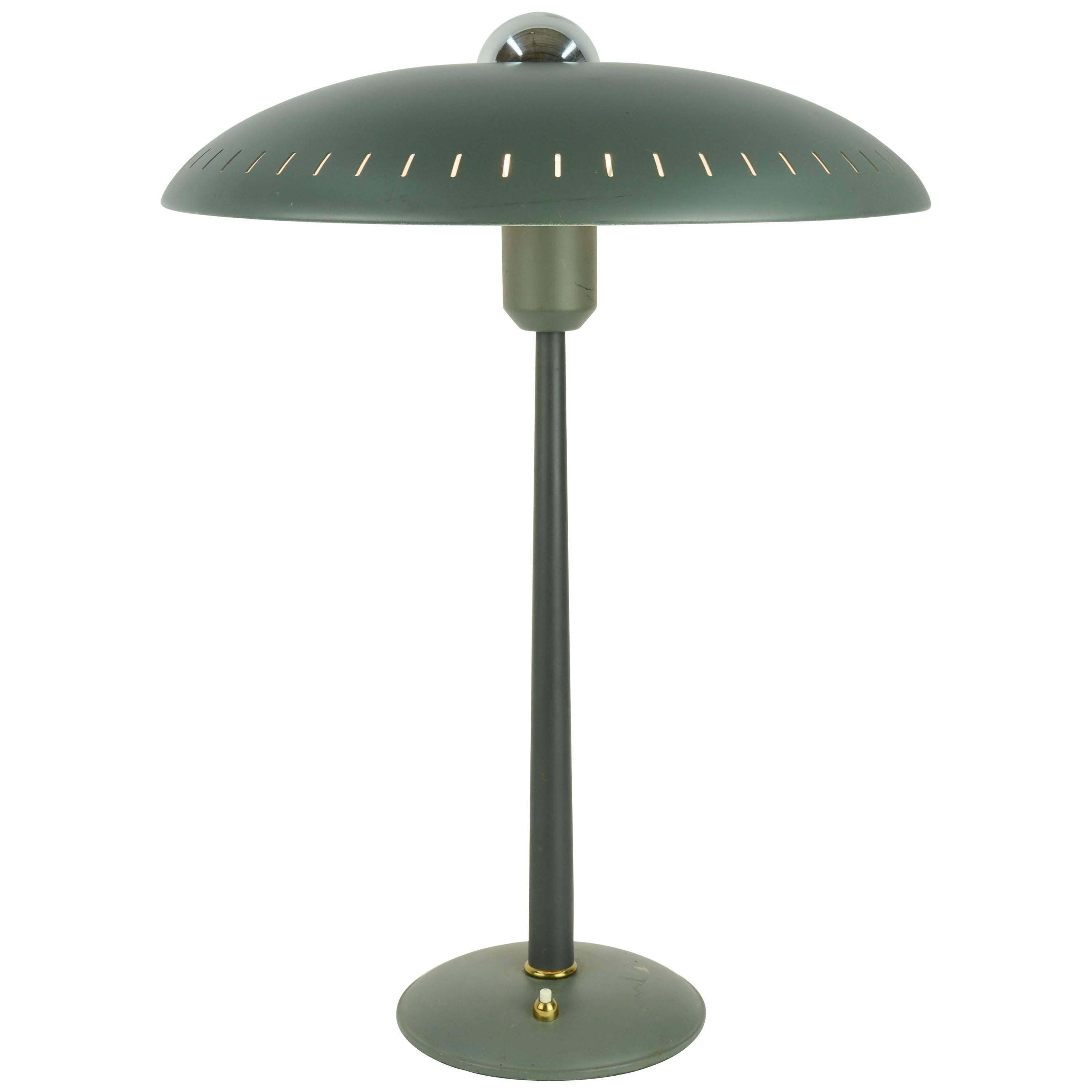 Louis Kaiff UFO Table Lamp in Green for Phillips