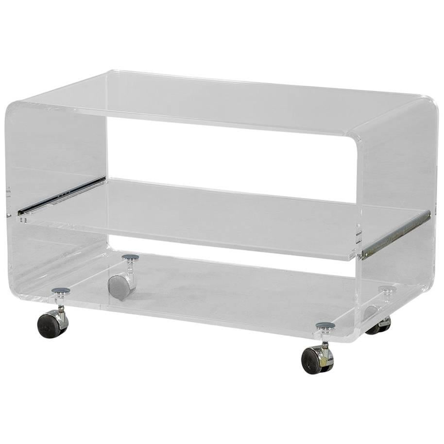 Acrylic Bar Console Cart