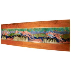 Harris Strong Colorful Tile Figural Wall Hanging