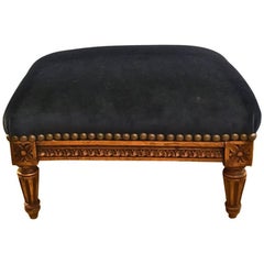 Antique Early 20th Century Louis XVI Style Petit Footstool