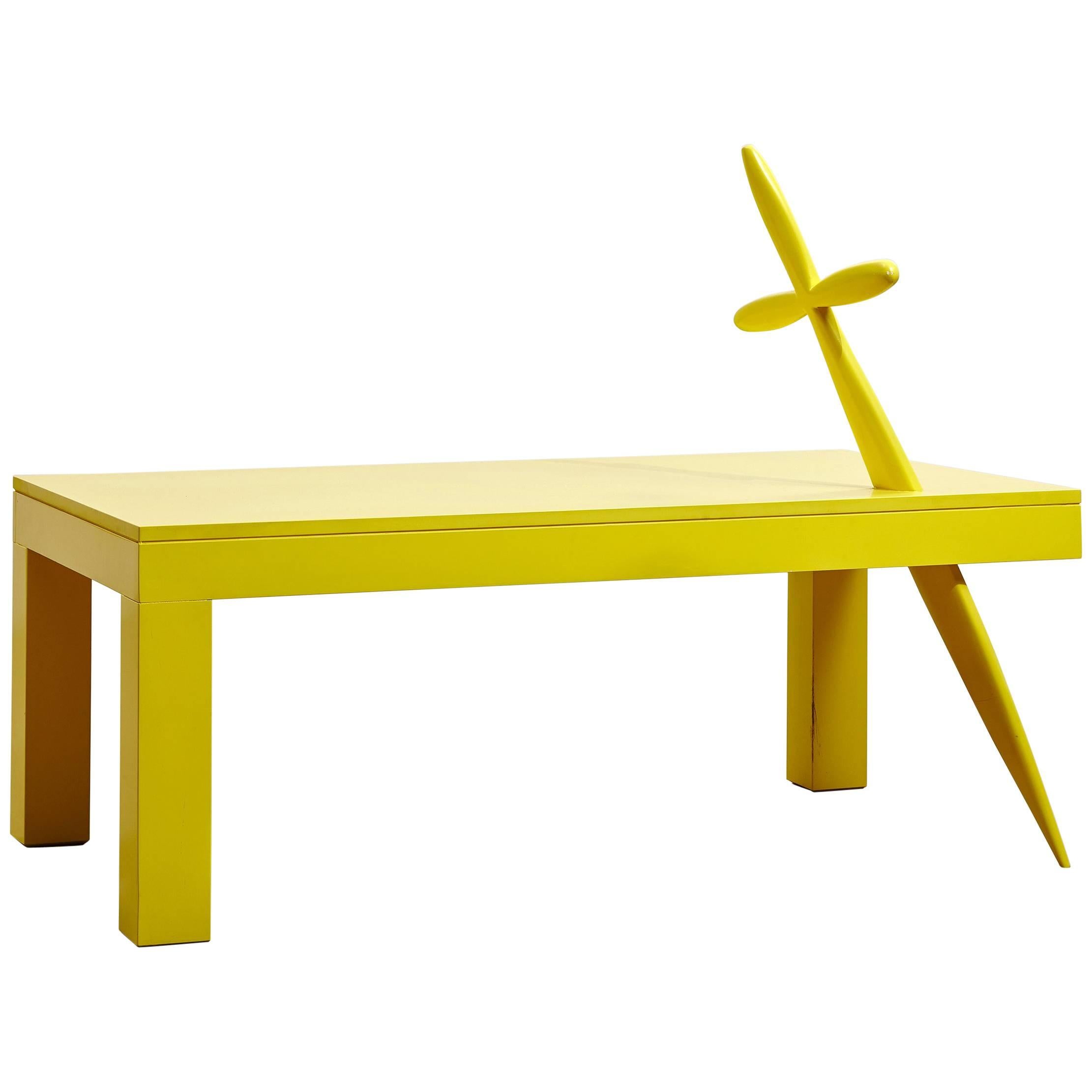 "Heroes" Lacquered Wood Console Table by Alberto Biagetti, 1999