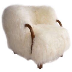 Easy Chair Attributed to Viggo Boesen, Denmark, 1940s