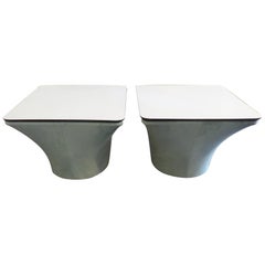 Beautiful Pair of Side Tables Mushroom, circa 1960