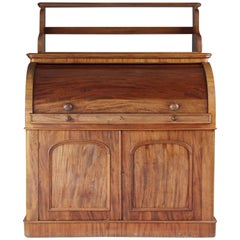 Victorian Mahogany Barrel Desk