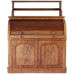 Victorian Mahogany Barrel Desk 4