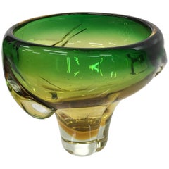 Italian Murano Glass Vase by Flavio Poli for Seguso