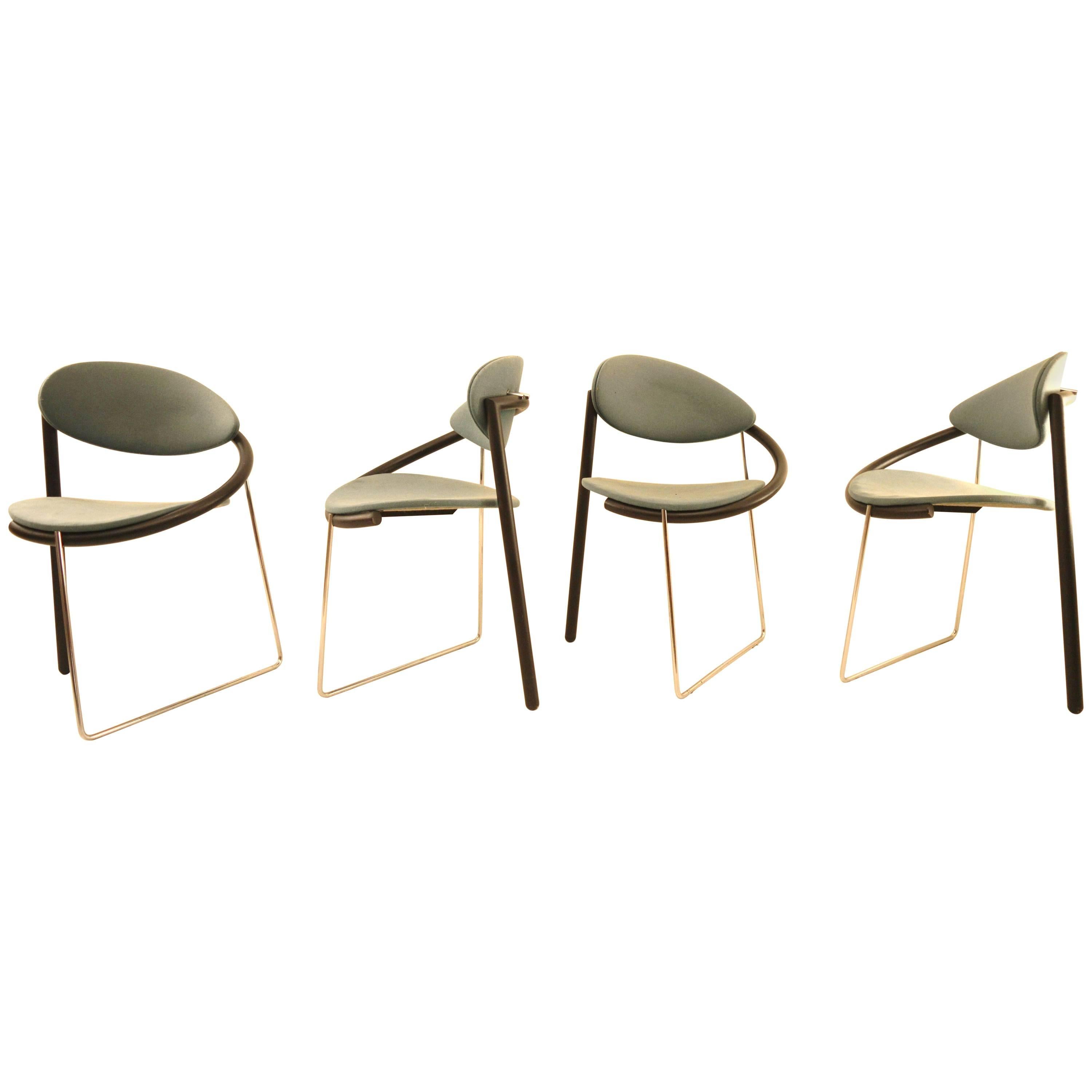 Memphis Style Chairs by Boonzaaijer Mazairac, 1986