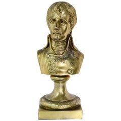 Rare Antique Silver Sculpture Young Napoleon