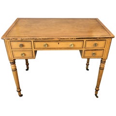 Sheraton Style Painted Vintage Dressing Table Desk