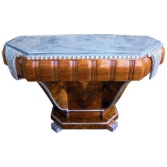 High Style Art Deco English Console Table, circa 1932