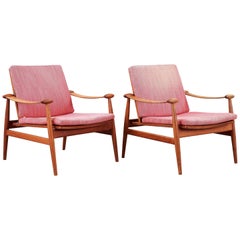 Early Lounge Chairs Designed by Finn Juhl for France & Son 11