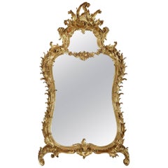 Antique Giltwood Mirror in the Manner of Thomas Chippendale