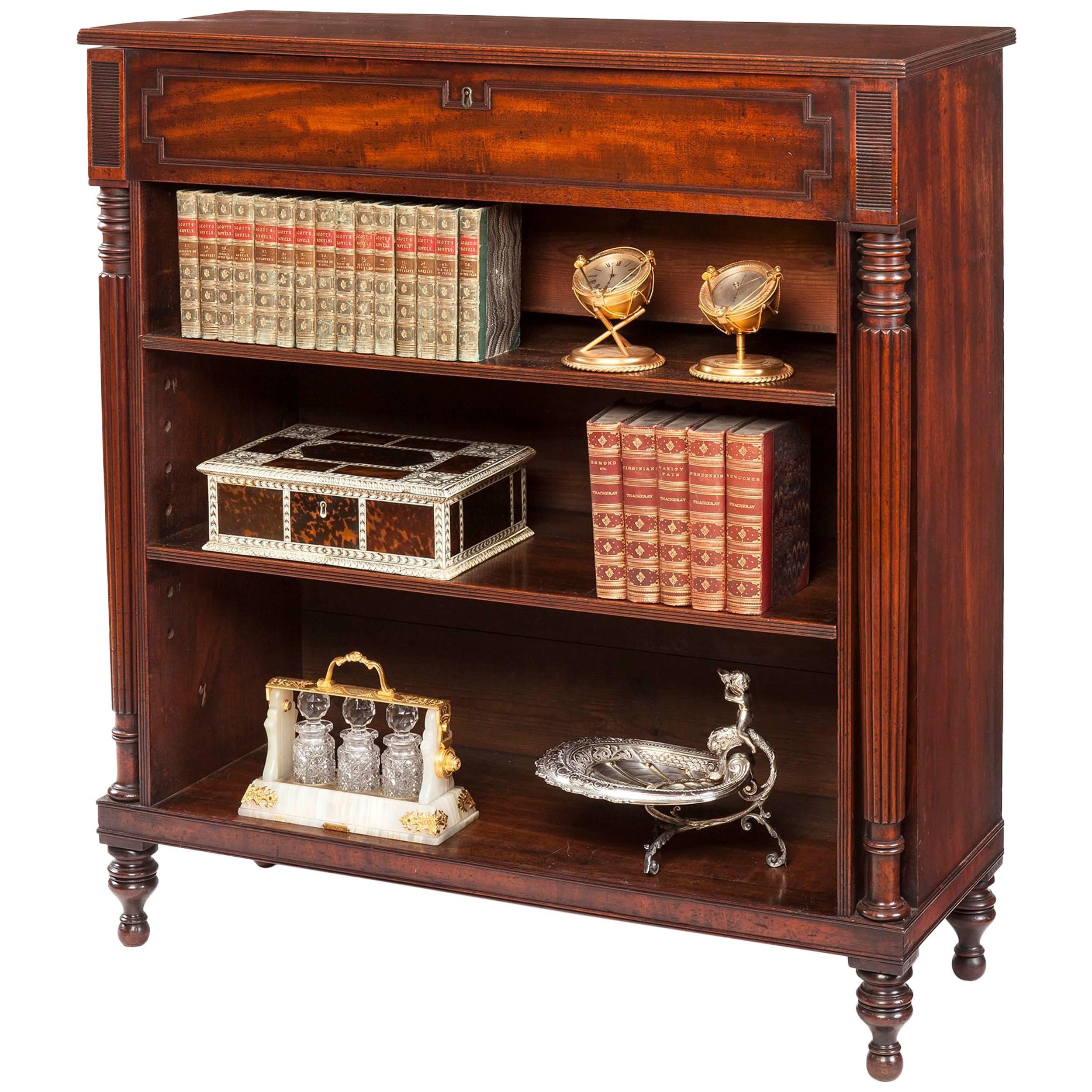 19th Century Late Georgian Period Mahogany Bookcase Cabinet or Bar