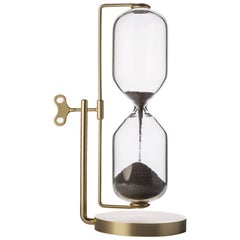 Timeless Brass and Iron Hourglass