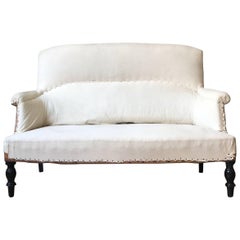 Small French Settee with High Back