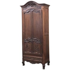 19th Century Country French Normandie Bonnetiere, Armoire