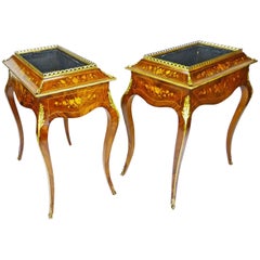 Jardiniere Pair 19th Century French Napoleon III Louis XV Style Planters