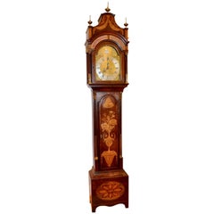 Fine Inlaid George III Longcase Clock with Automaton Movement, circa 1780