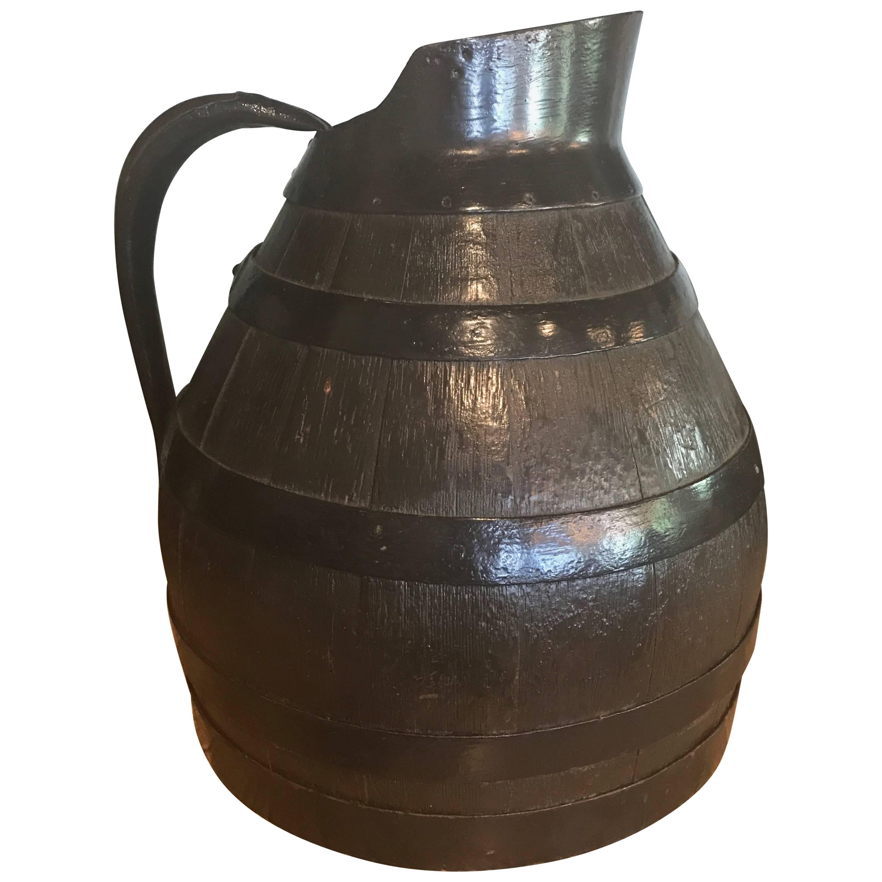 19th Century French Wine Pitcher For Sale