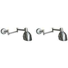 Pair of 1950s Soviet Era Articulated Adjustable Wall Lights 11