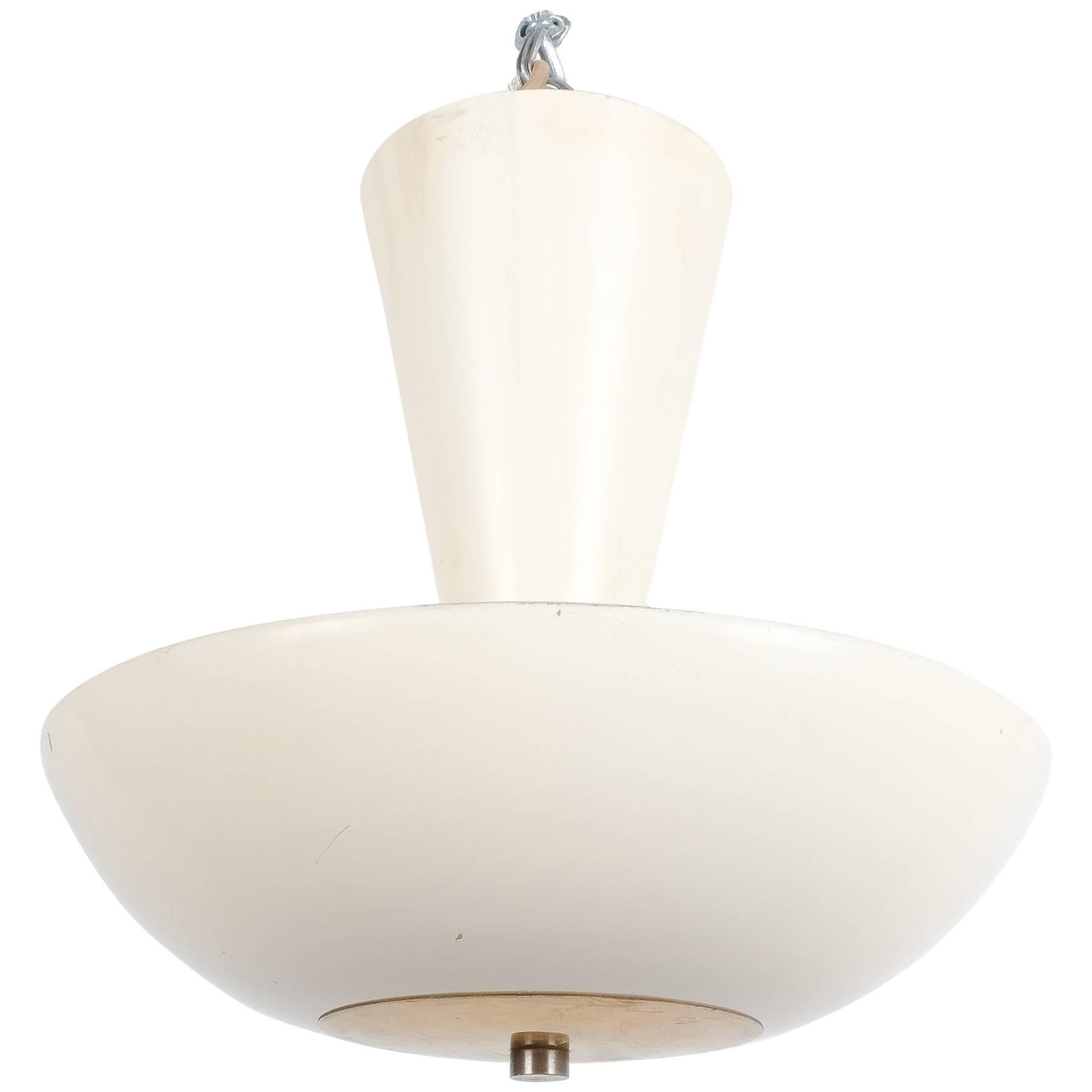 Gino Sarfatti Arteluce 2031 Ceiling Lamp or Semi Flush Mount, Italy, 1950