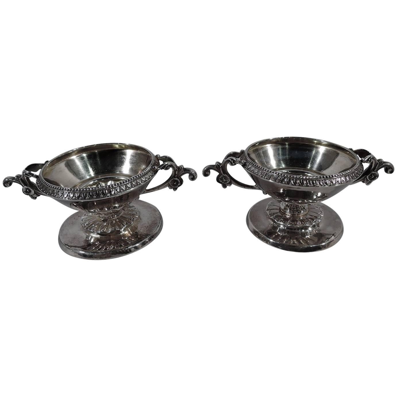 Pair of New York Classical Sterling Silver Open Salts