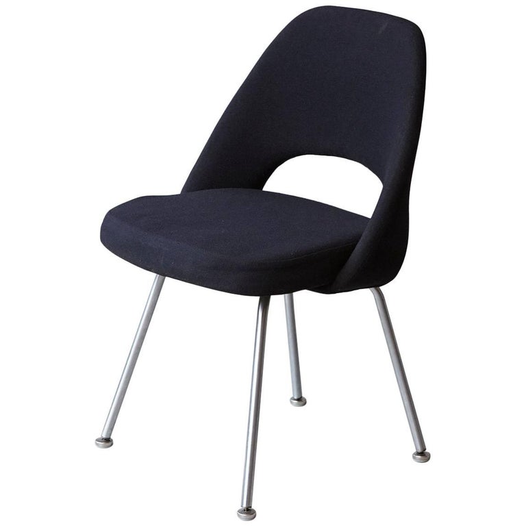 Black Eero Saarinen Series 71 Armless Chair for Knoll International at