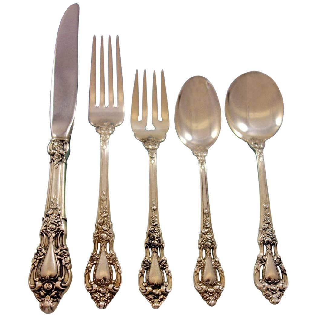 Eloquence by Lunt Sterling Silver Flatware Set for 18 Service 97 Pieces For Sale