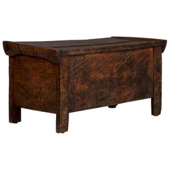 Carved Antique Country Trunk from Hungary 11