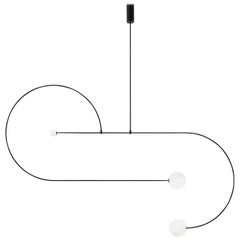 Michael Anastassiades Black Paintated Brass Mobile Chandelier Thirteen-Light