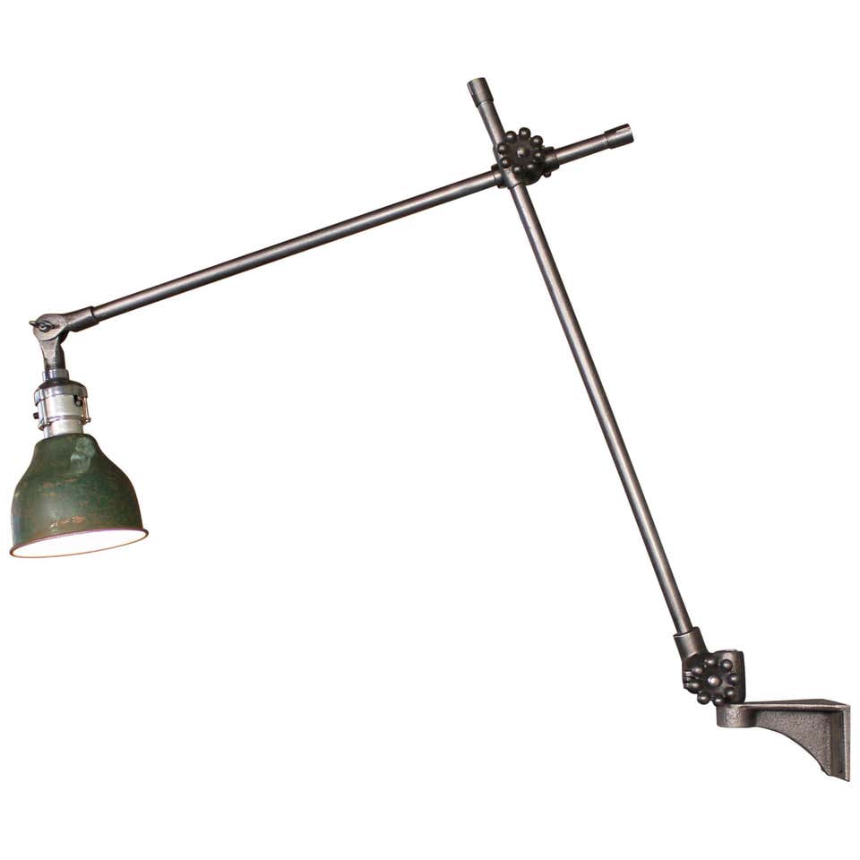 Vintage Industrial, O.C. White Adjustable Ceiling Task Light Lamp For ...
