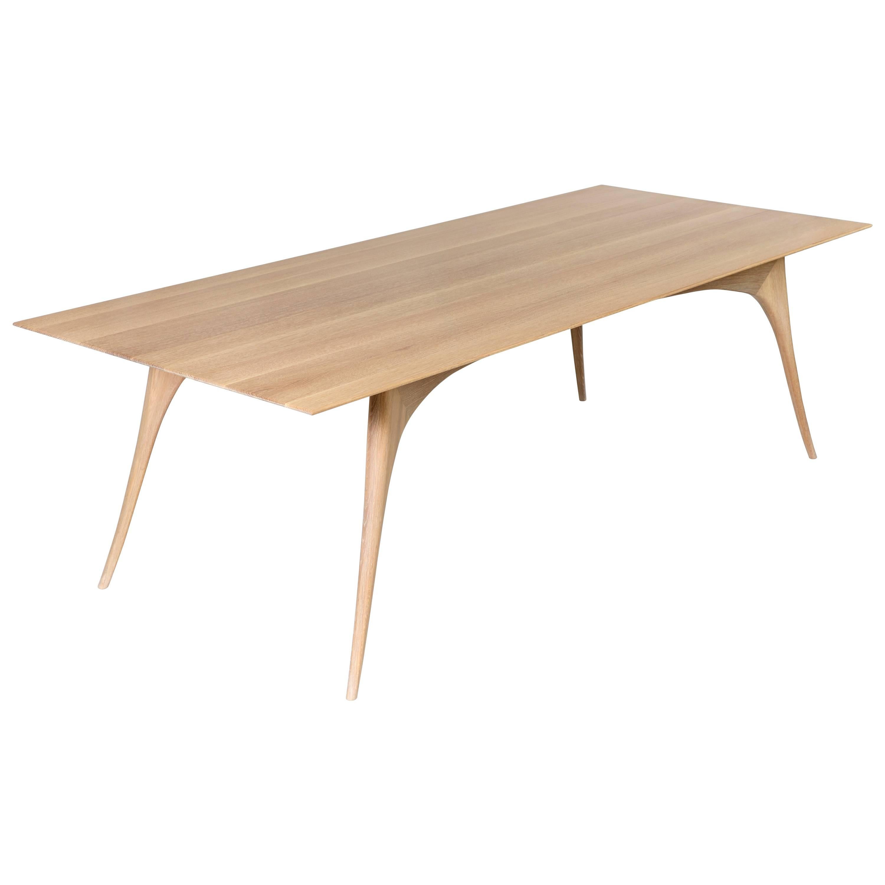 Konekt Gazelle Dining Table in Rift-Cut White Oak