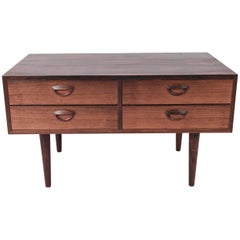 Four-Drawer Low Chest by Kai Kristiansen in Rosewood