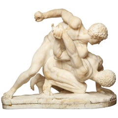 Grand Tour Statuary Marble Sculpture of the Wrestlers 10