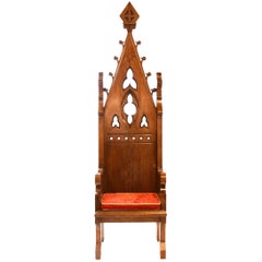 Used Ornate Gothic Bishop's Chair