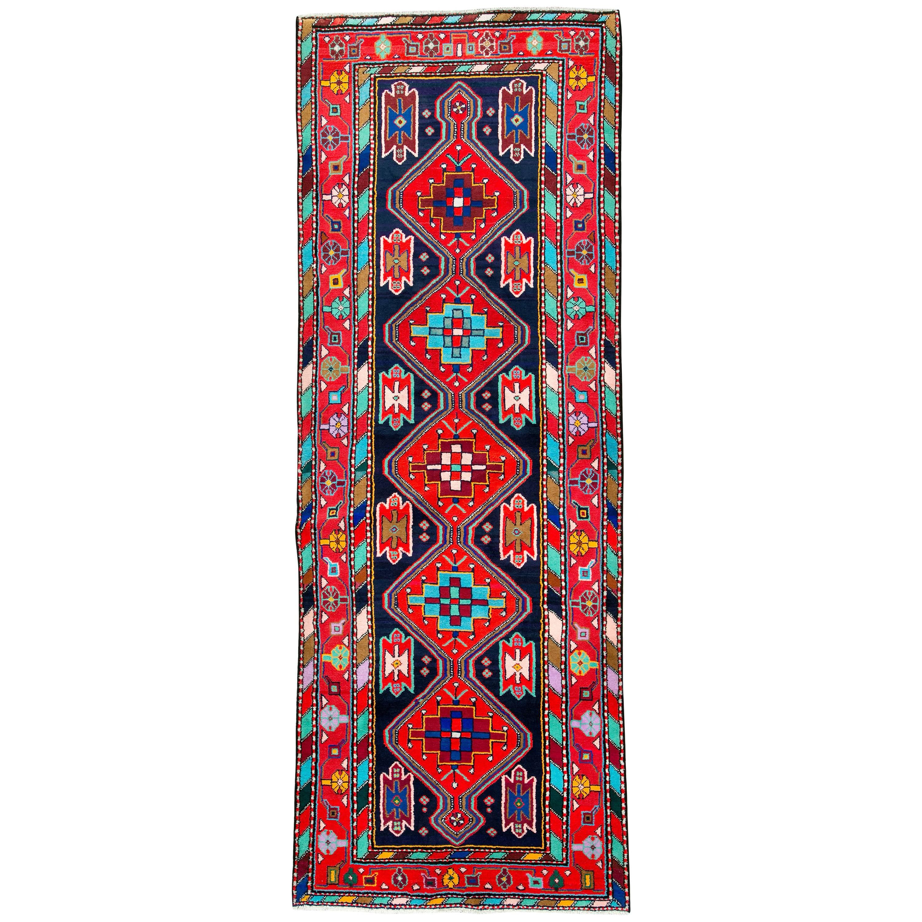 Vintage Persian Hamadan Rug