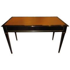 Ebonized Leather-Top Bronze-Mounted Bureauplat Desk 5