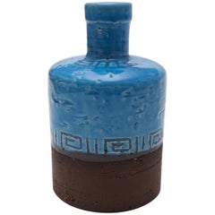 Small Ceramic Glazed Vase by Jie Gantofta Sweden, the Turquoise Series 1965-1969